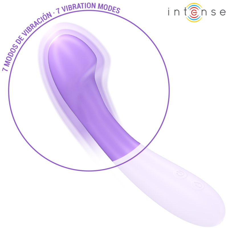 INTENSE - BECKY VIBRATOR 19 CM HEATED 7 VIBRATIONS PURPLE