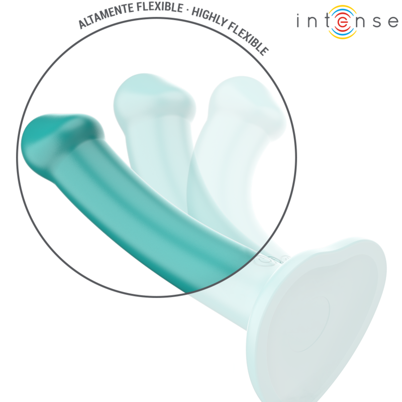 INTENSE - KATIE VIBRATOR WITH SUCTION CUPS 10 VIBRATIONS BLUE REMOTE CONTROL