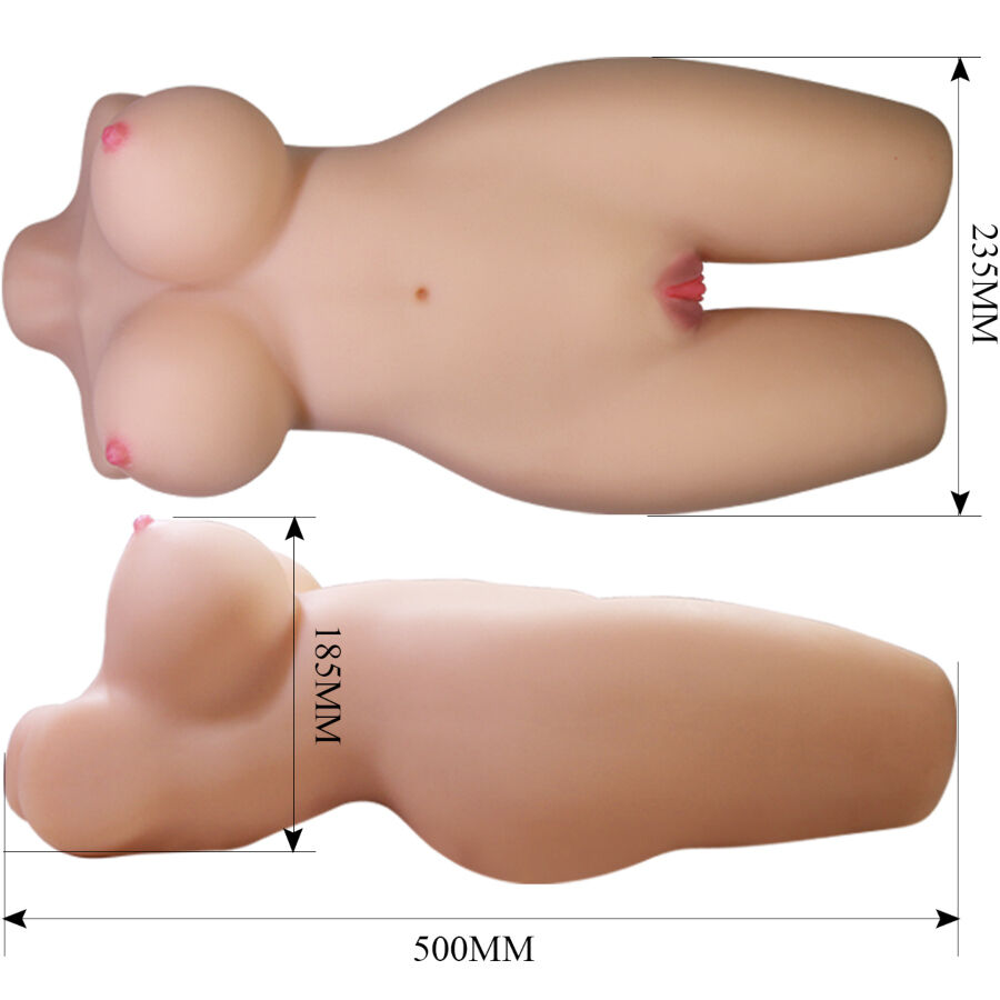 CRAZY BULL - MIA REALISTISCHER WEIBLICHER TORSO VAGINA UND ANAL 8,5 KG