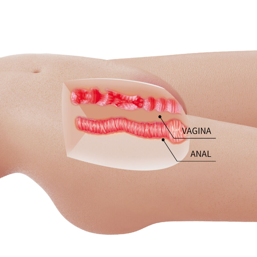 CRAZY BULL - MIA REALISTISCHER WEIBLICHER TORSO VAGINA UND ANAL 8,5 KG