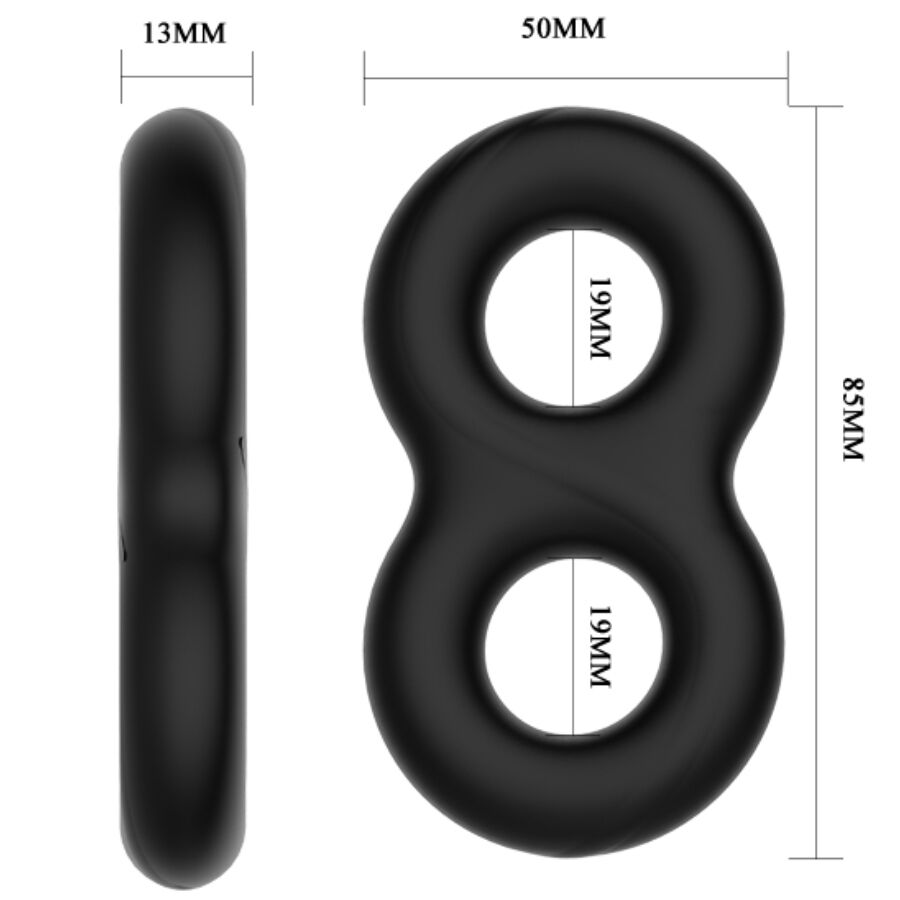 CRAZY BULL - DOUBLE INFINITY RING MADE OF SILICONE