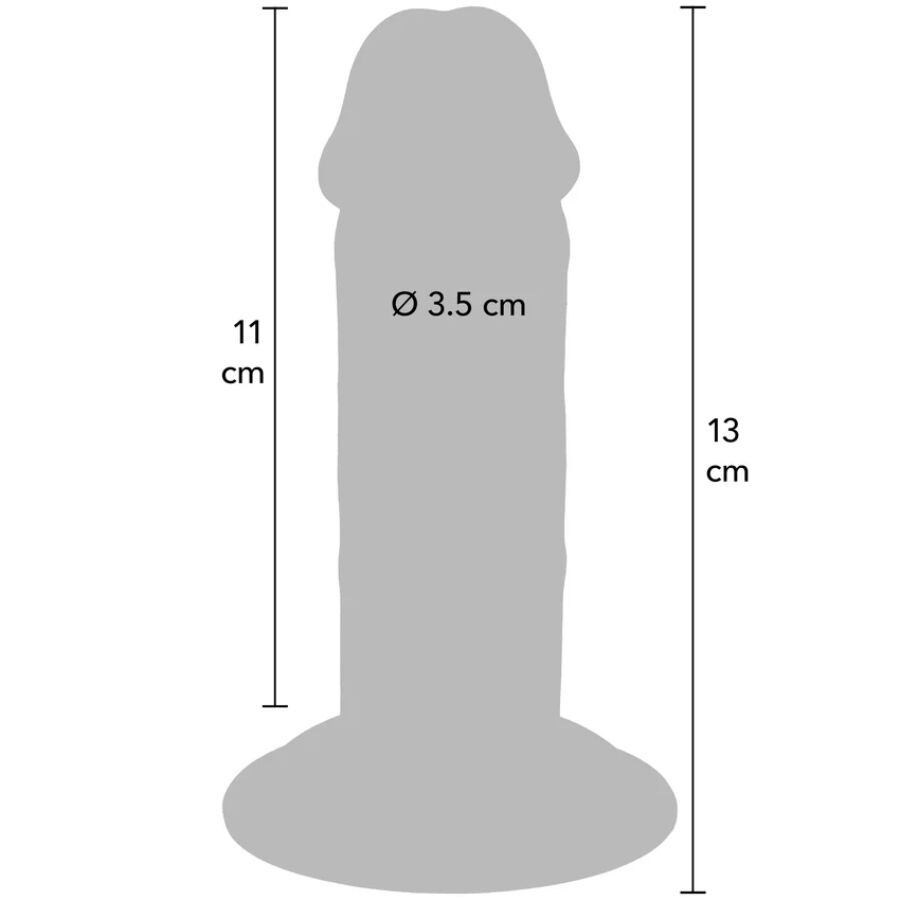 GET REAL - DELUXE DICKER DOPPELDICHTER TPE-PENDIGES, 13 CM