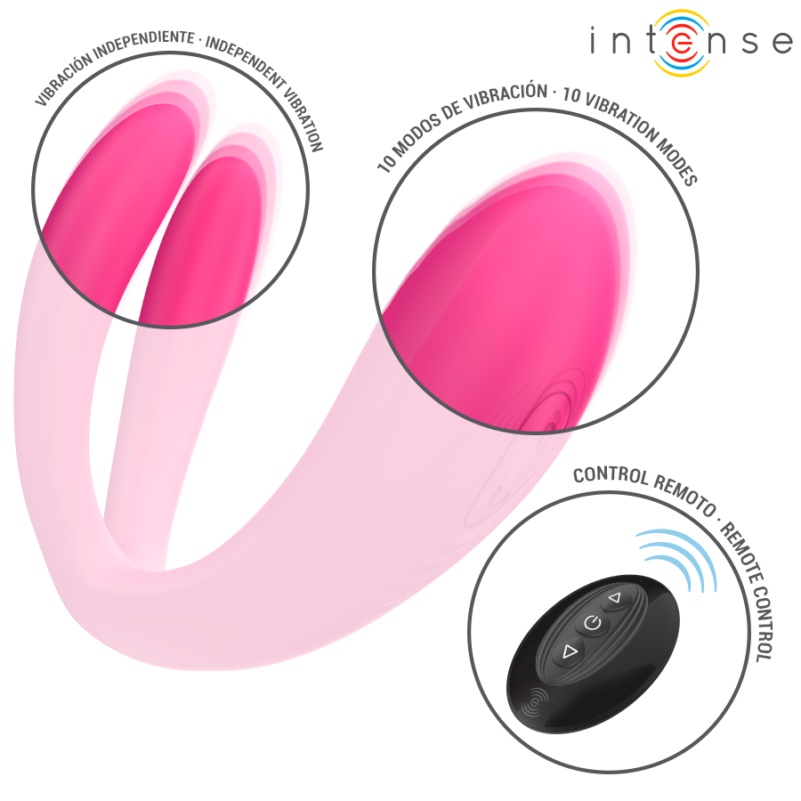 INTENSE - JULIA DOPPELVIBRATOR-KLEMMENSTIMULATOR MIT FERNBEDIENUNG