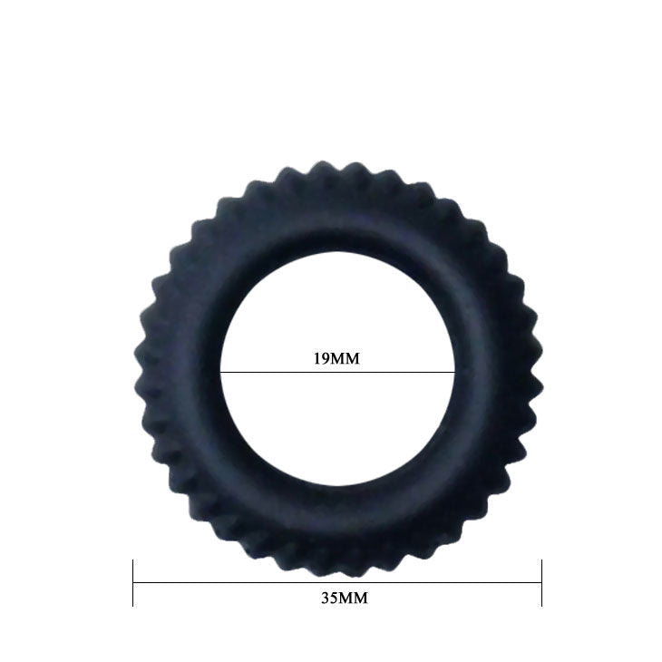 BAILE - TITANIUM COCKRING BLACK 1.9 CM 