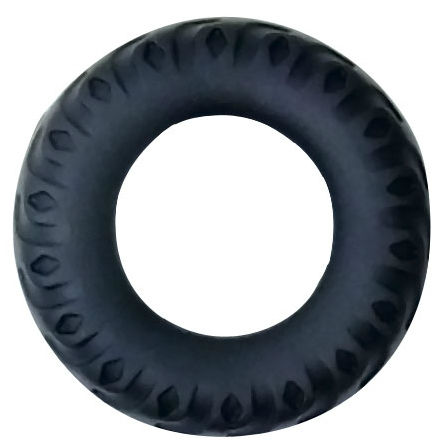 BAILE - TITANIUM COCKRING BLACK GREEN 2 CM