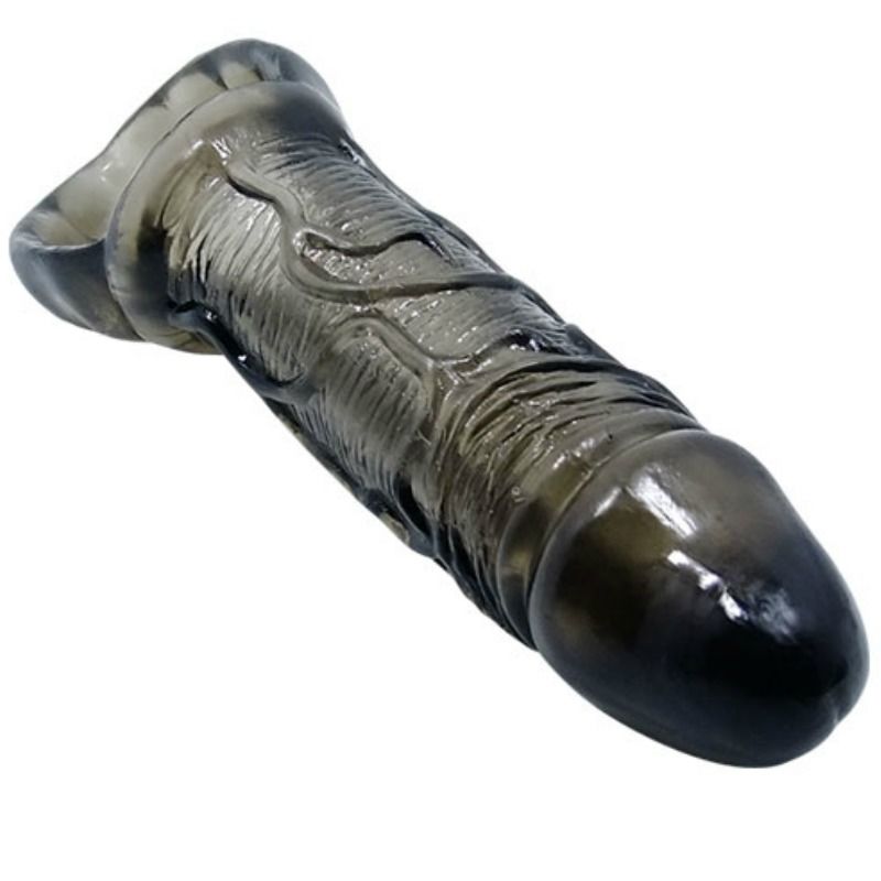 BAILE - PENIS EXTENSION SLEEVE WITH STRAP FOR TESTICLES 11.5 CM