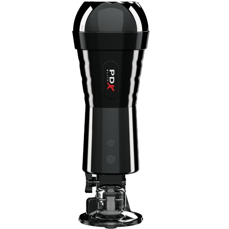 PDX ELITE - VIBRANT STROKER WITH TAP COMPRESSOR
