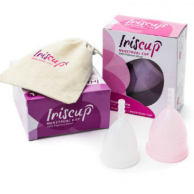 IRISCUP - SMALL PINK MONTHLY CUP A + FREE STERILIZATION BAG