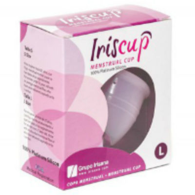 IRISCUP - LARGE PINK MONTHLY MUG + FREE STERILIZATION BAG