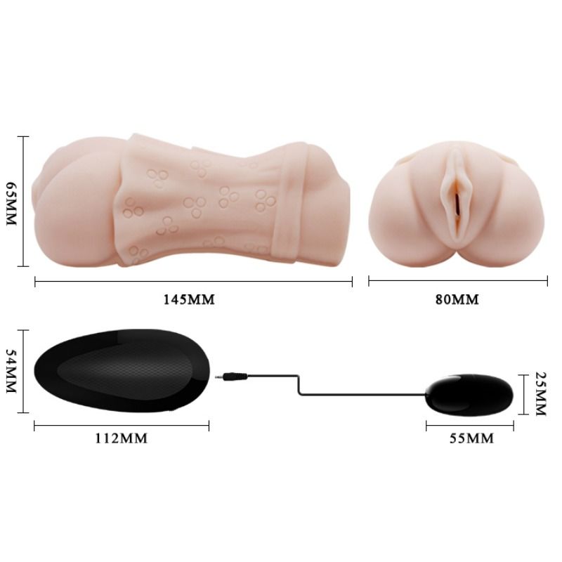 CRAZY BULL - WATER SKIN VAGINA MASTURBATOR WITH VIBRANT BULLET 2