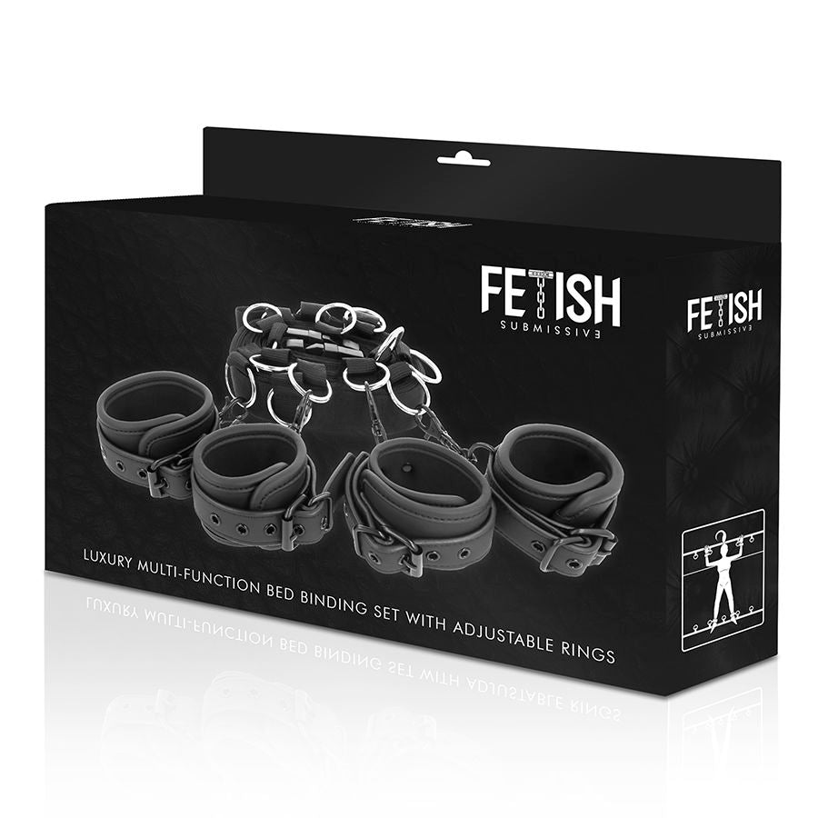 FETISH SUBMISSIVE - LUXURY BED STRIP SET WITH NOPRENE LINING