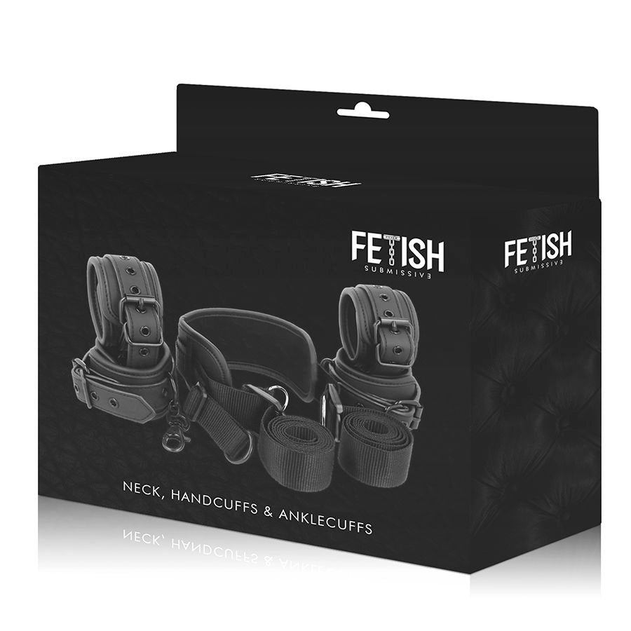 FETISH SUBMISSIVE - CHAMPIONSHIP POSITION WITH 4 NOPRENE-LINED HANDCUFFS