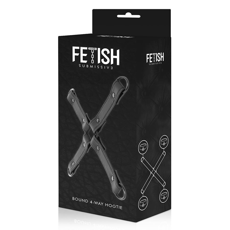 FETISH SUBMISSIVE - HANDCUFF CONNECTION MADE OF VEGAN LEATHER