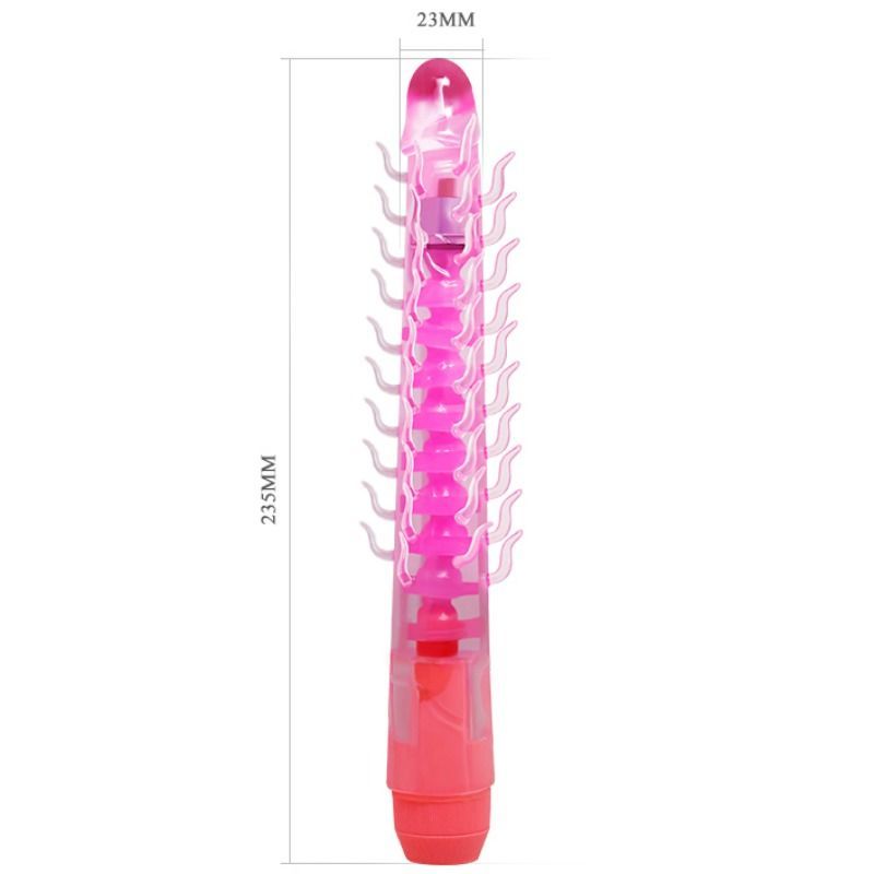 BAILE - FLEXI VIBE SENSUAL SPINE BENDABLE VIBRATORY DILDO LILATRIC 23.5 CM