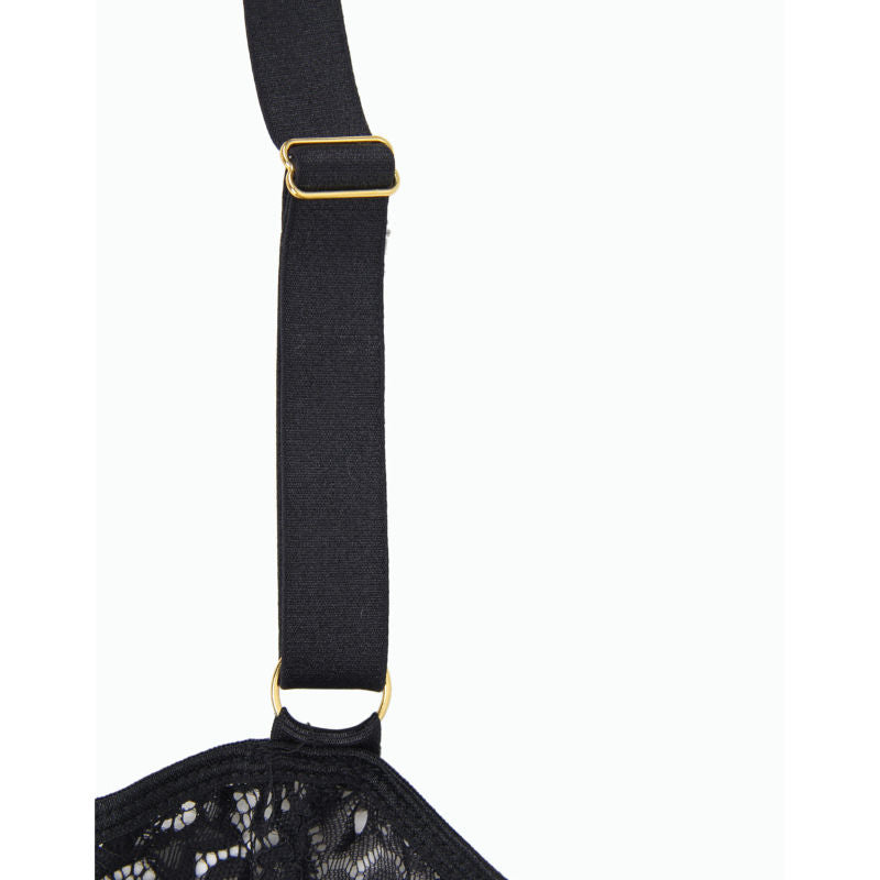 SUBBLIME - CORSET CORSET AND BELT BLACK S / M.