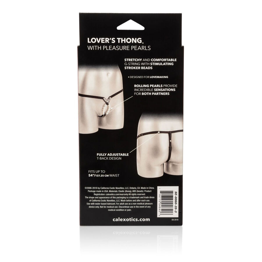 CALEXOTICS - LOVERS TANGA WITH PLEASURE BEADS