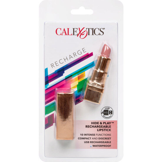 CALEXOTICS - BALA RECHARGEABLE LIPSTICK HIDE &amp; PLAY DELICATE PINK