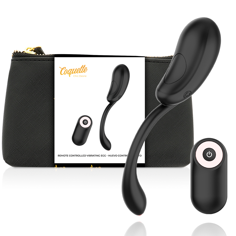 COQUETTE CHIC DESIRE - VIBRATION EGG REMOTE CONTROL RECHARGEABLE BLACK/GOLD