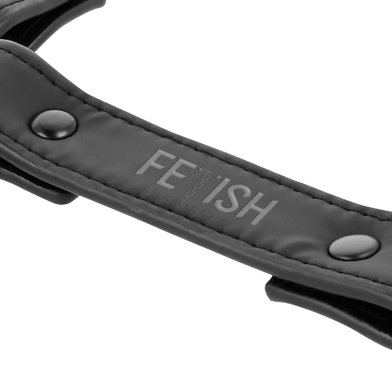 FETISH SUBMISSIVE - HANDCUFF CONNECTION MADE OF VEGAN LEATHER