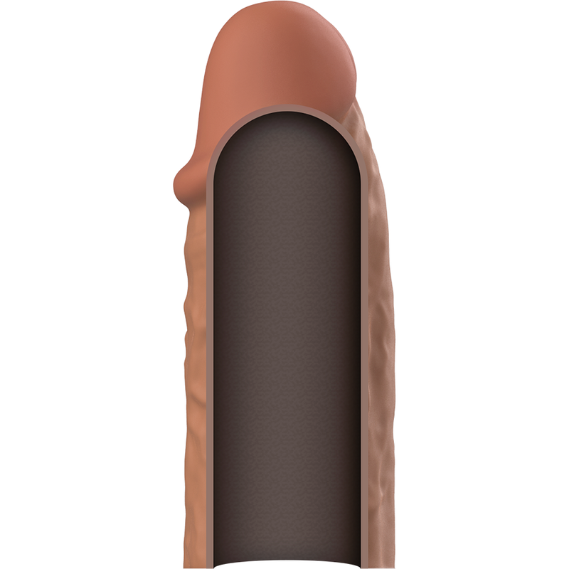 VIRLXL - LIQUID SILICONE V3 BROWN PENIS EXTENSION