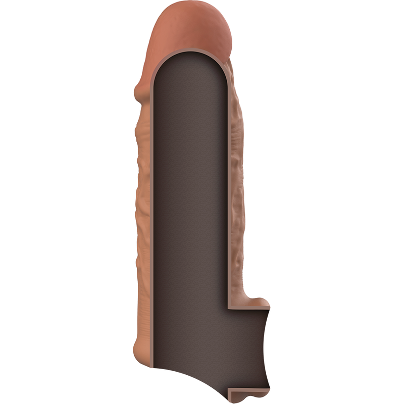 VIRLXL - LIQUID SILICONE V7 BROWN PENIS EXTENSION