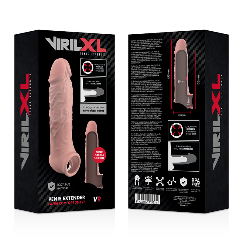 VIRLXL - NATURAL PENIS ENLARGEMENT MADE WITH LIQUID SILICONE V9