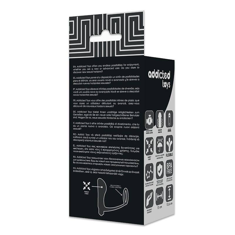 ADDICTED TOYS - VIBRATORY ANAL PLUG WITH CENIS RING